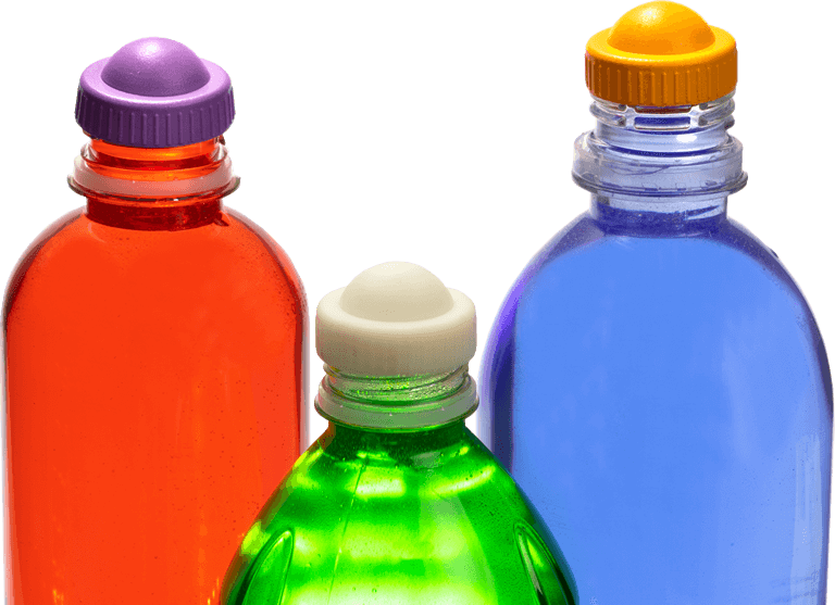 Bottles with CaPod Dispensing Caps